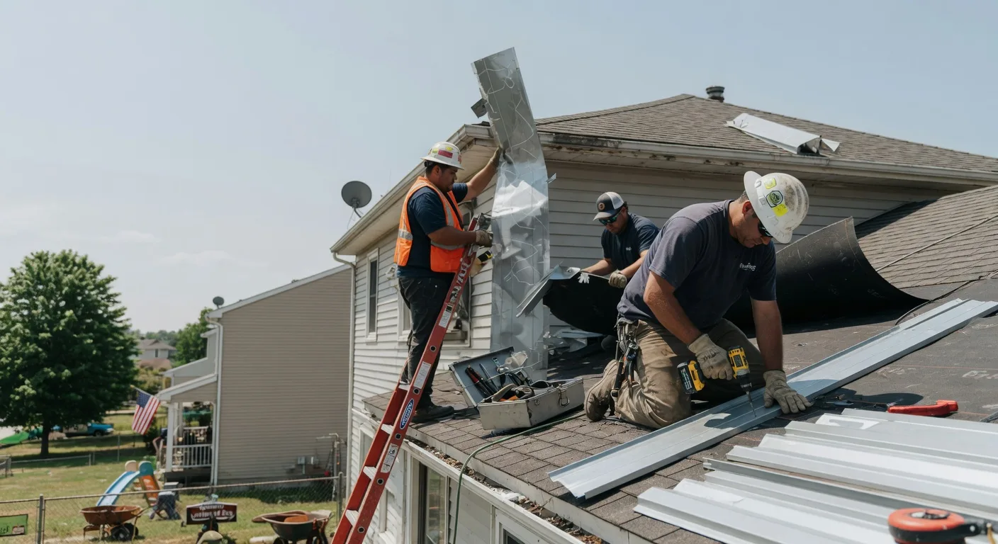 Storm Damage Metal Roof Repair in Weeping Water, NE